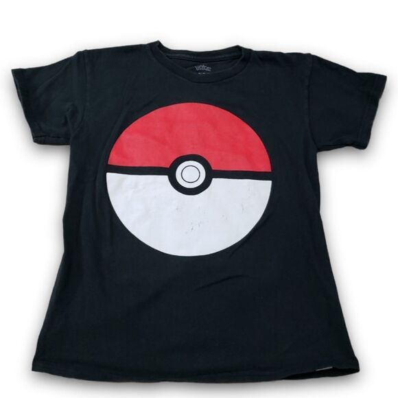 Pokemon Shirt Size Medium Toddler Kids Poké Ball Graphic Tee Graphic Print Shirt - Picture 1 of 5